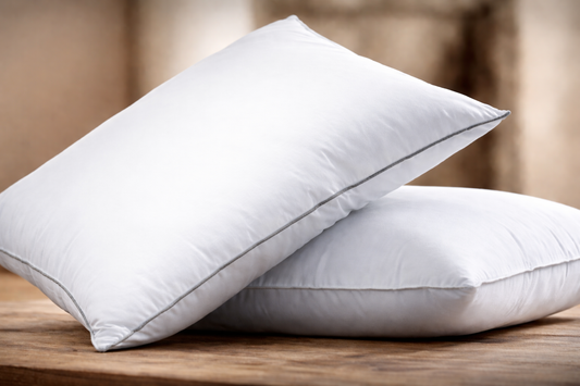 Nos Oreillers plume en 100% Coton et plume d'oie