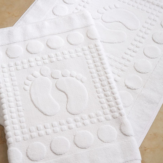Nos Tapis de Bain 100% Coton Blanc