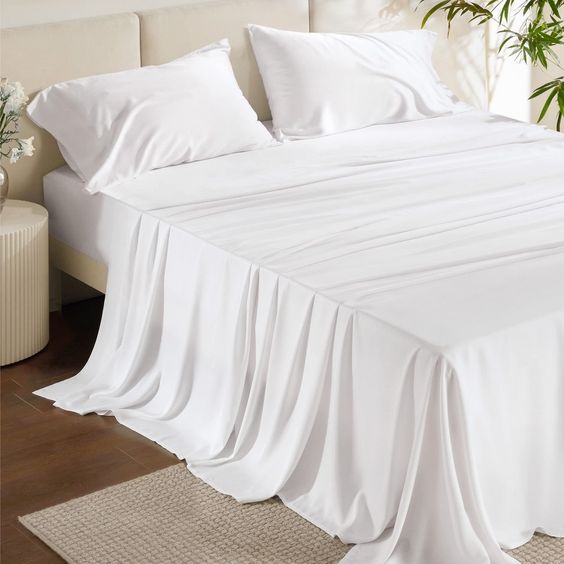 Nos Parures de Draps 100% Coton Blanc