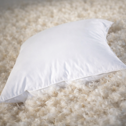 Nos Oreillers plume en 100% Coton et plume d'oie