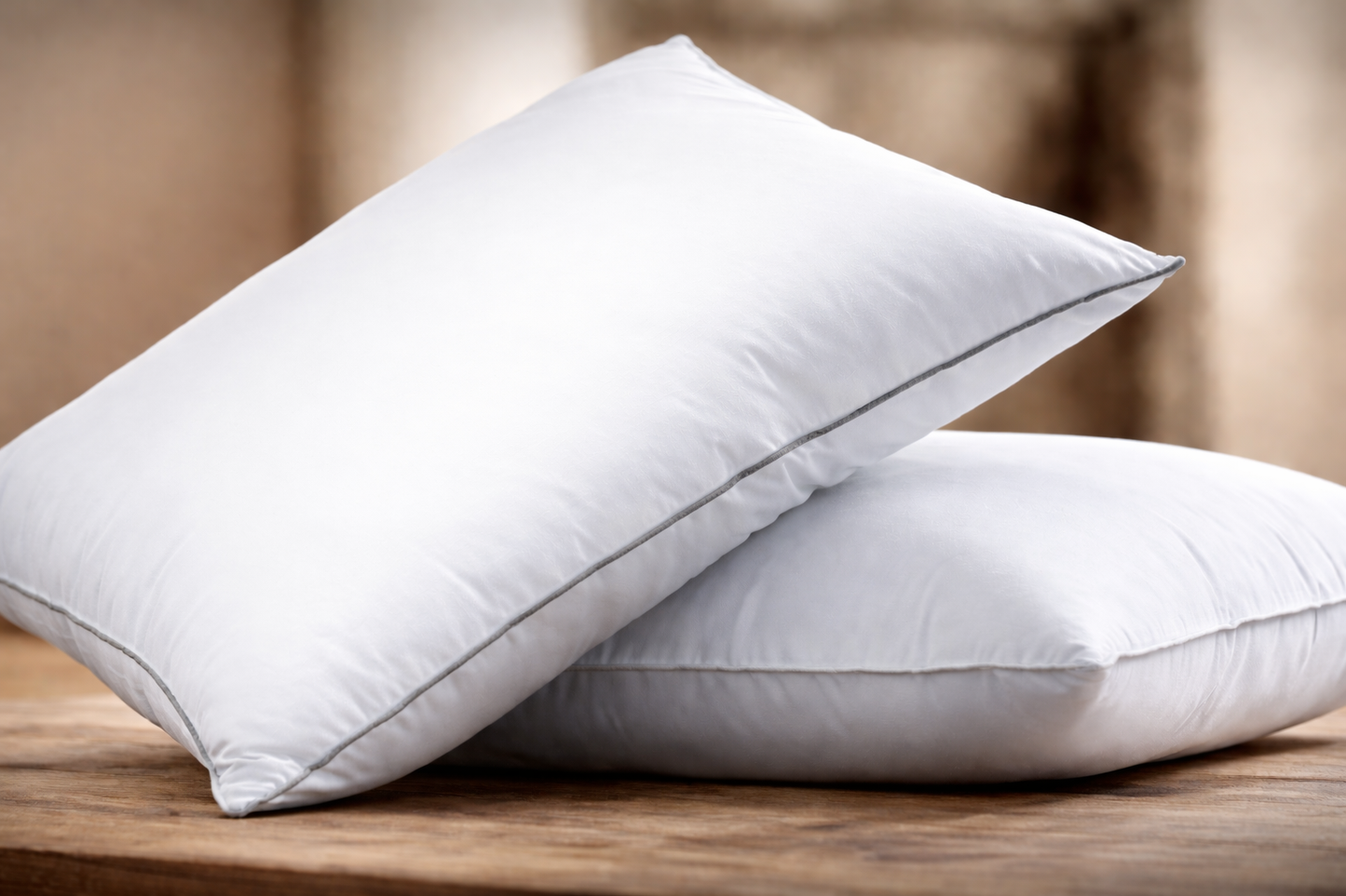 Nos Oreillers plume en 100% Coton et plume d'oie